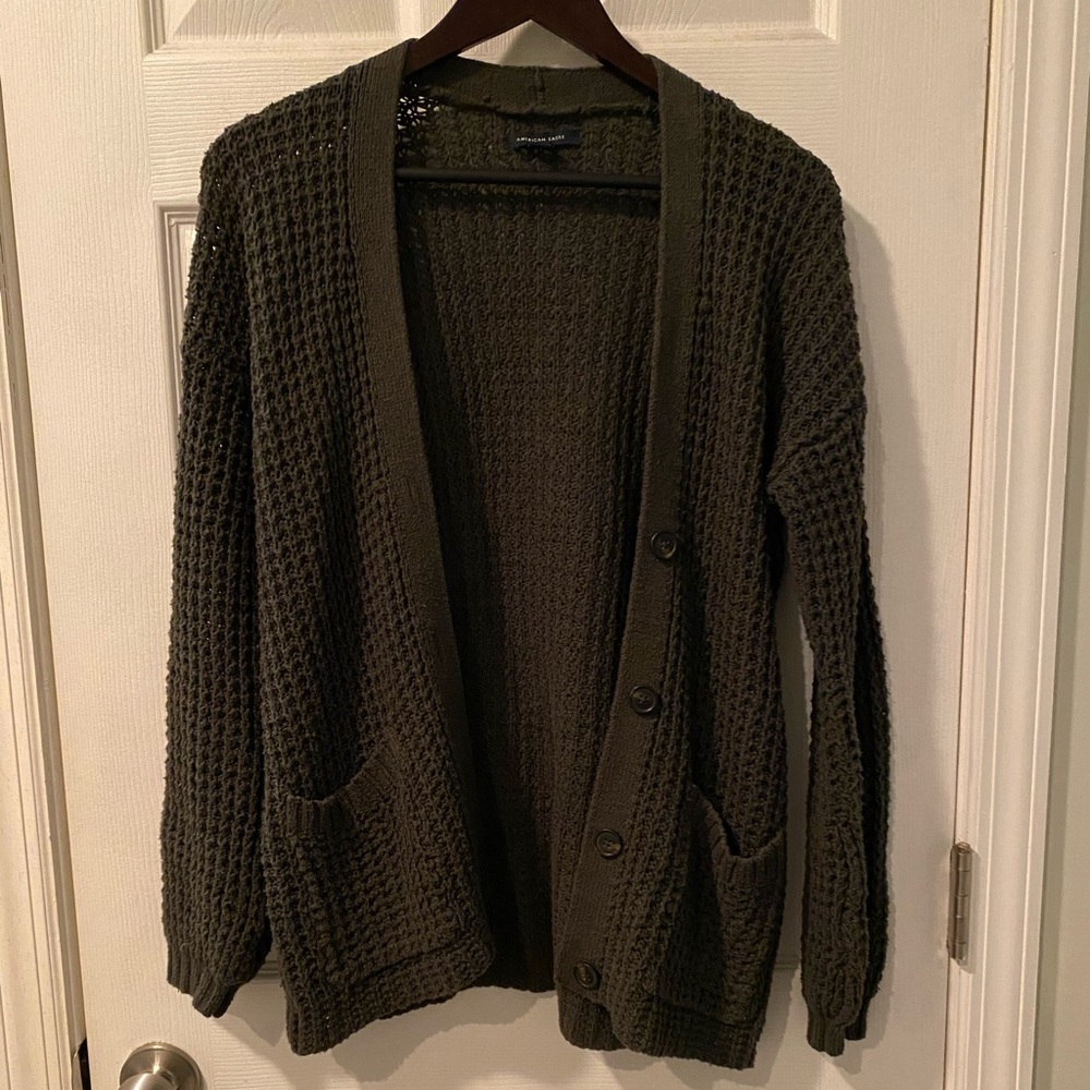 American Eagle Oversized Button-Up Cardigan
